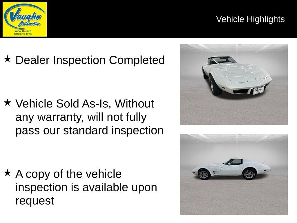 1977 Chevrolet Corvette Base