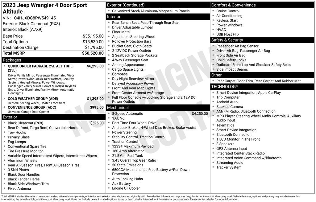 2023 Jeep Wrangler Sport