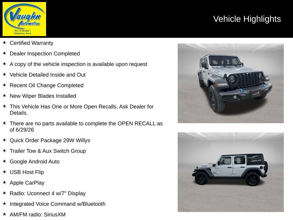 2023 Jeep Wrangler Willys 4xe
