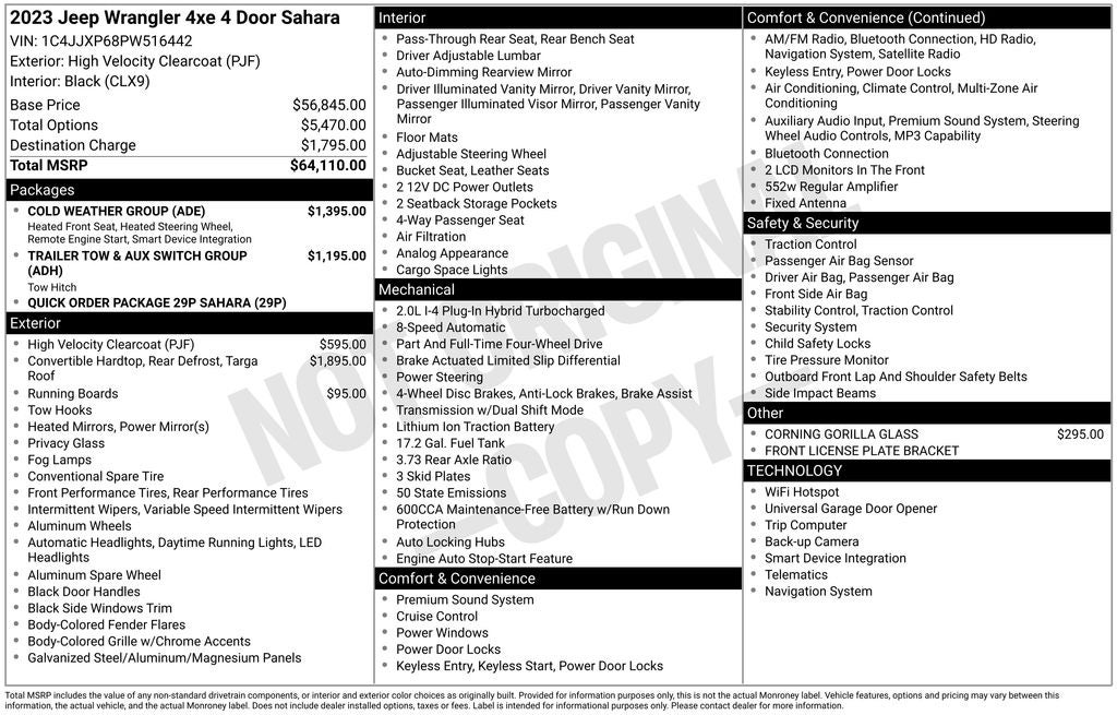 2023 Jeep Wrangler Sahara 4xe