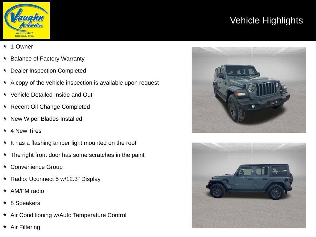 2024 Jeep Wrangler Sport RHD Right Hand Drive