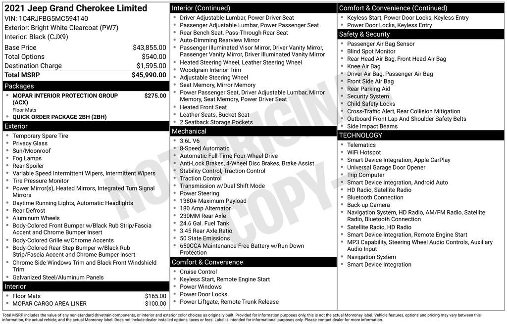 2021 Jeep Grand Cherokee Limited