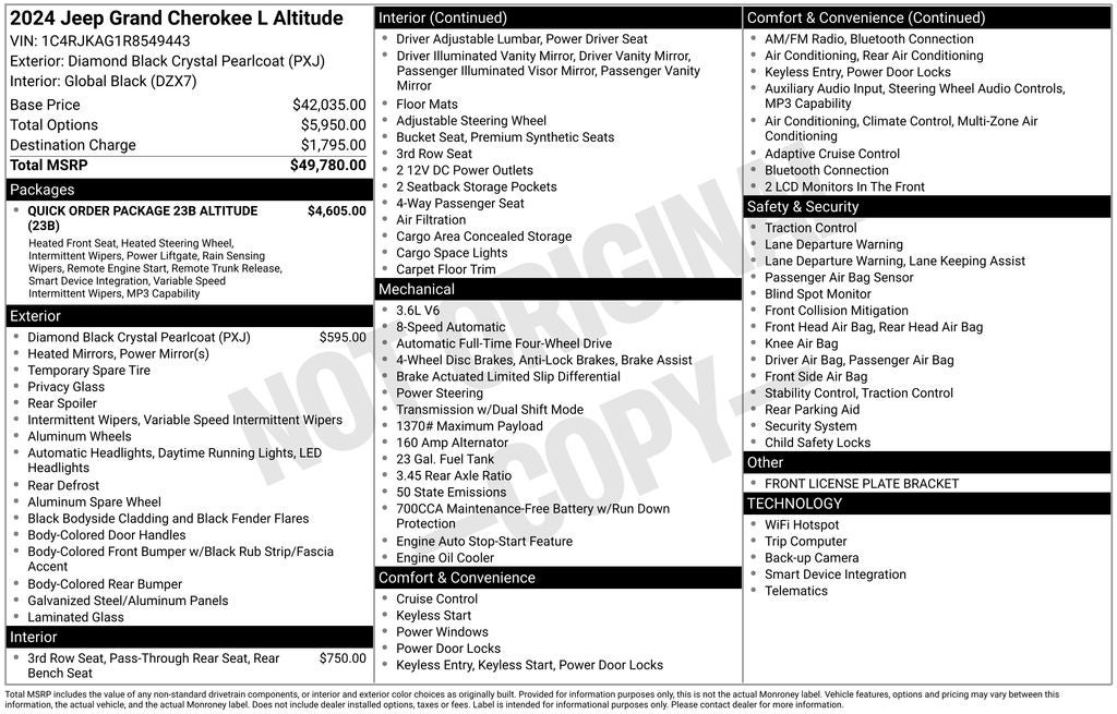 2024 Jeep Grand Cherokee L Altitude