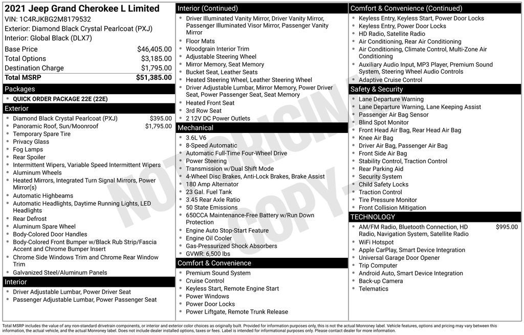 2021 Jeep Grand Cherokee L Limited