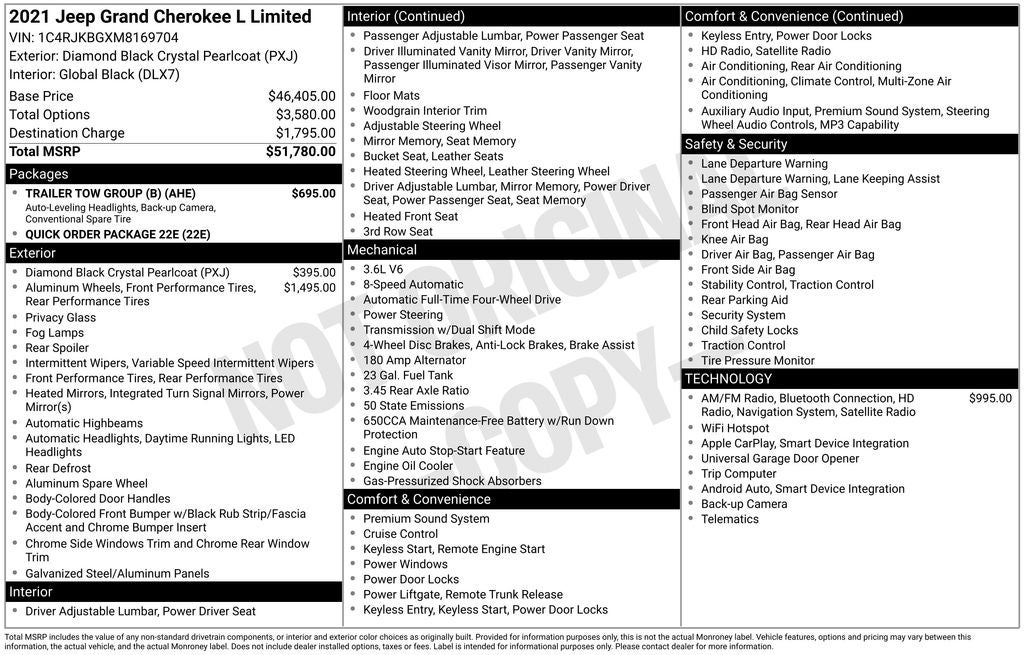 2021 Jeep Grand Cherokee L Limited