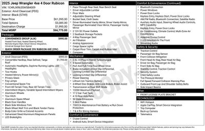 2025 Jeep Wrangler Rubicon 4xe