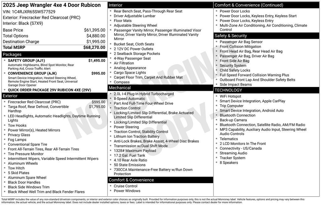 2025 Jeep Wrangler Rubicon 4xe
