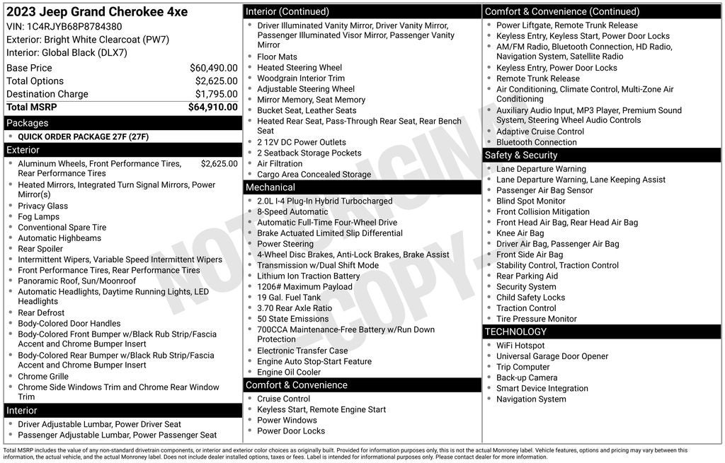2023 Jeep Grand Cherokee 4xe
