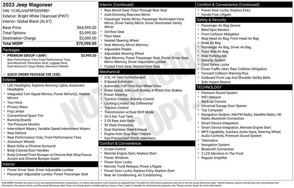 2023 Jeep Wagoneer Base