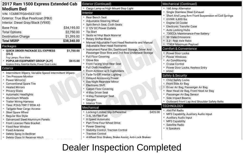 2017 RAM 1500 Express