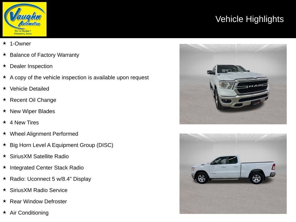 2022 RAM 1500 Big Horn/Lone Star