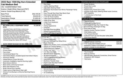 2022 RAM 1500 Big Horn/Lone Star