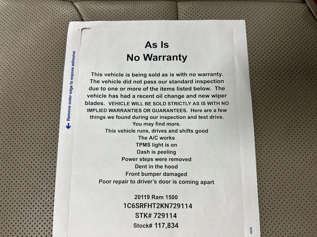 2019 RAM 1500 Limited