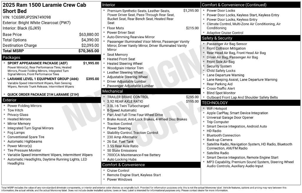 2025 RAM 1500 Laramie