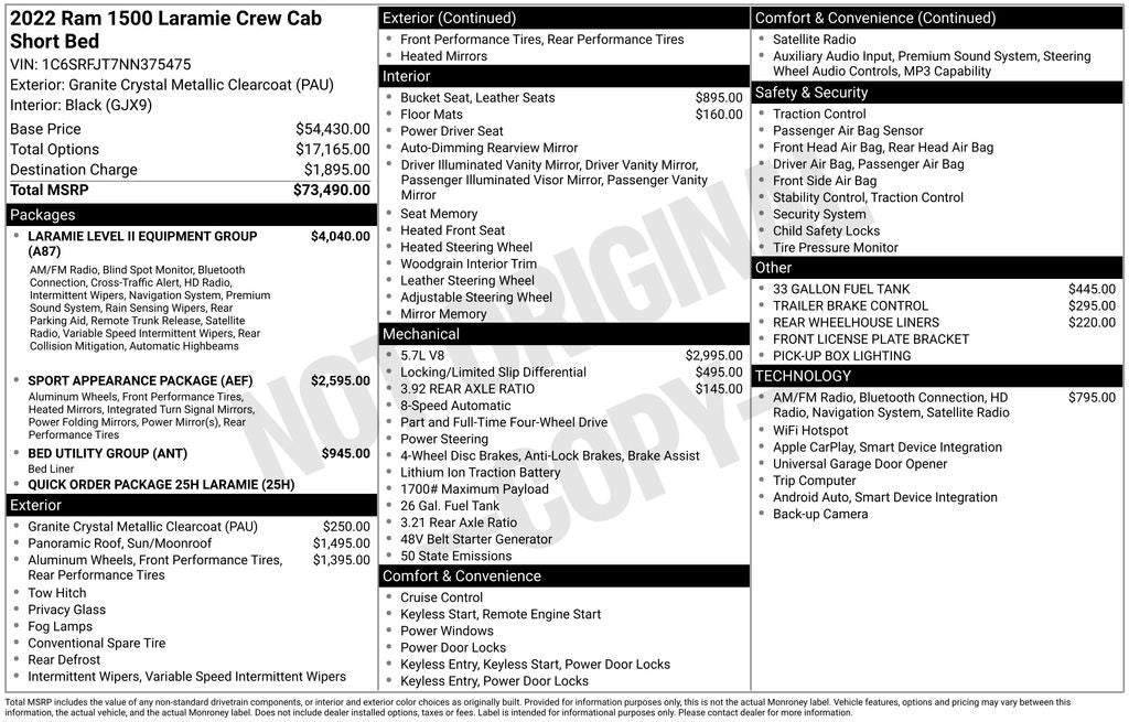 2022 RAM 1500 Laramie