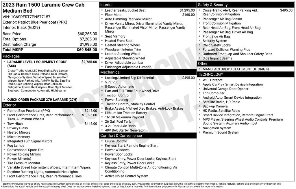 2023 RAM 1500 Laramie