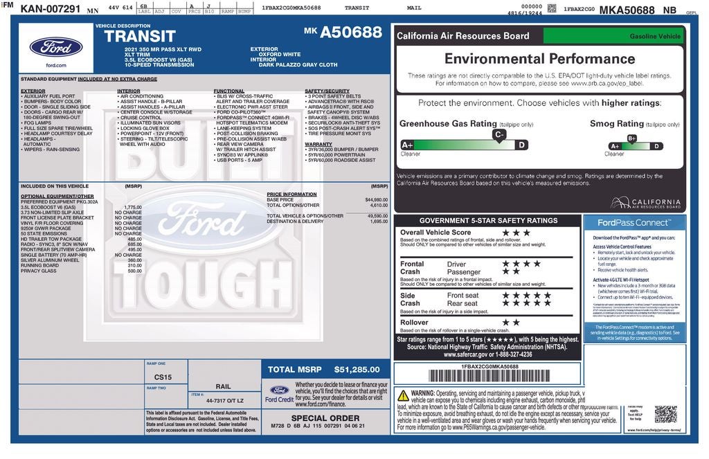 2021 Ford Transit-350 XLT