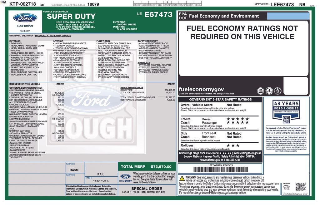 2020 Ford F-250SD Lariat