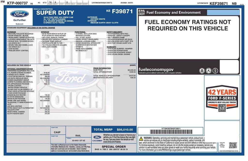 2019 Ford F-350SD XL