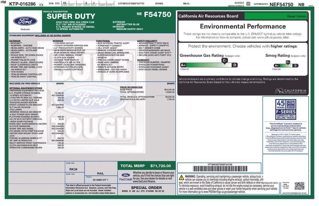 2022 Ford F-350SD XLT DRW