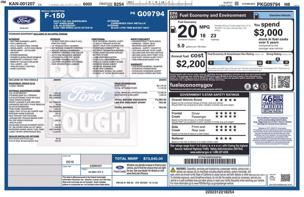 2023 Ford F-150 Lariat
