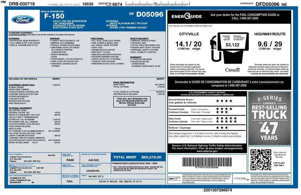 2013 Ford F-150 Lariat