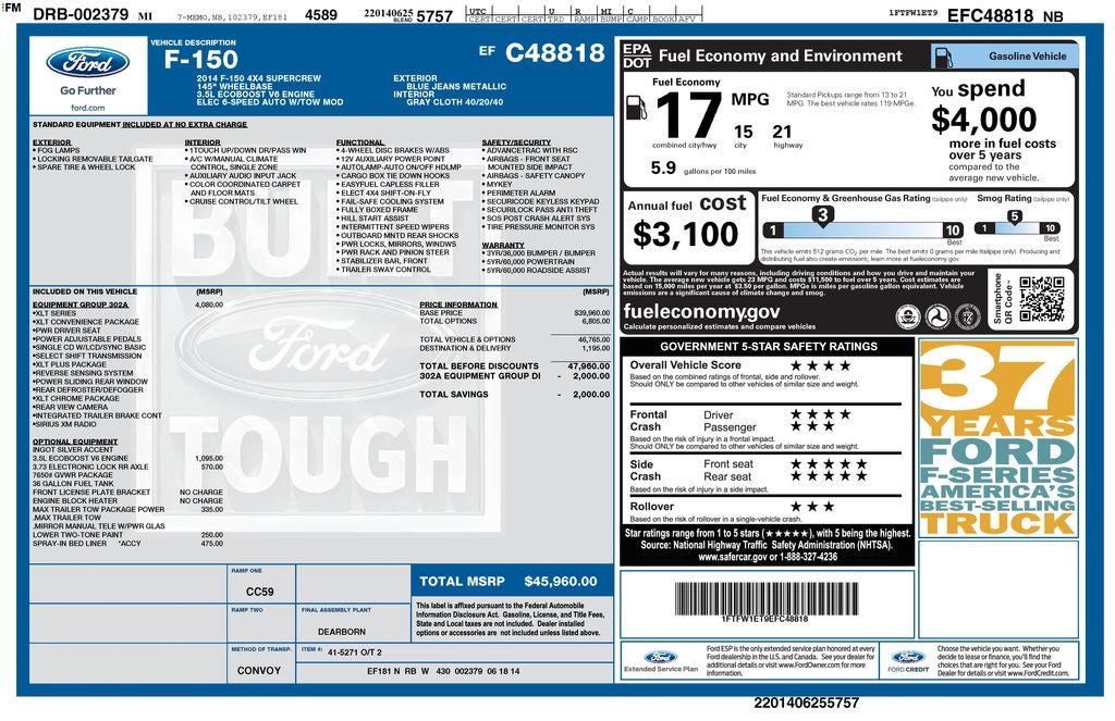 2014 Ford F-150 XLT