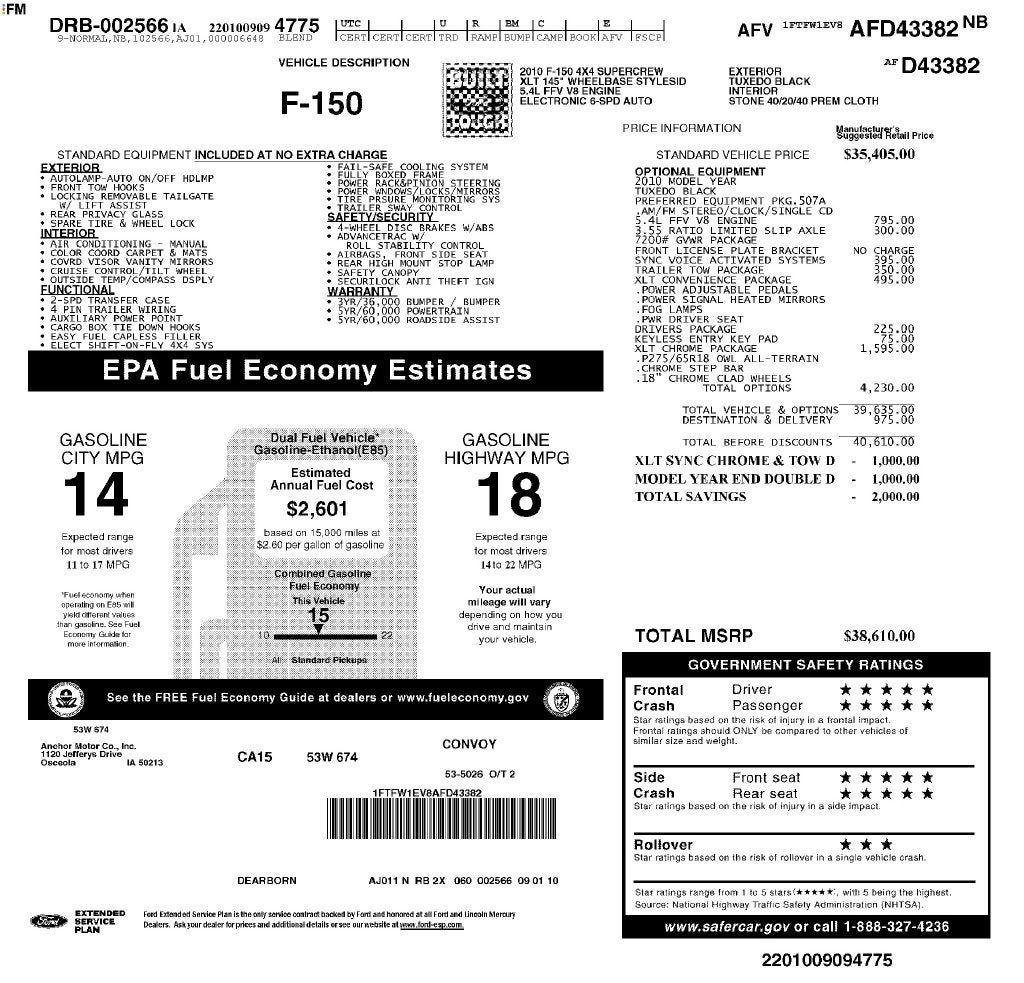 2010 Ford F-150 XLT