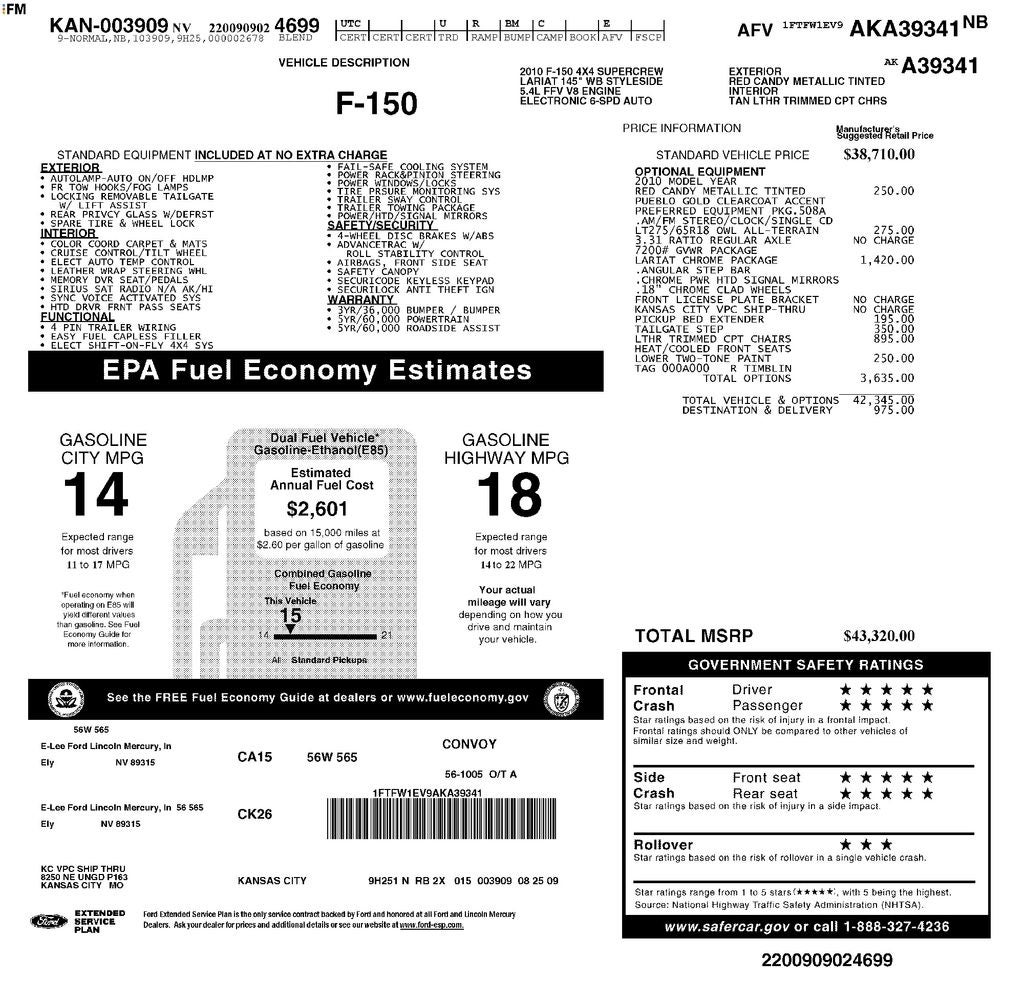 2010 Ford F-150 FX4
