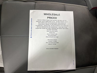 2014 Chevrolet Impala LT 1LT