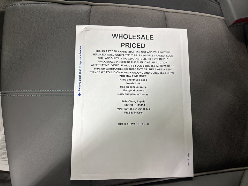 2014 Chevrolet Impala LT 1LT