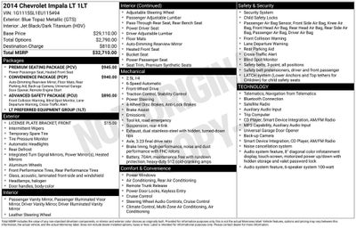 2014 Chevrolet Impala LT 1LT
