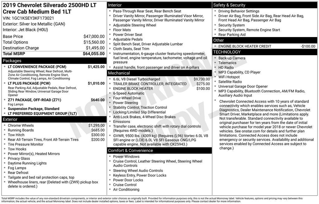2019 Chevrolet Silverado 2500HD LT