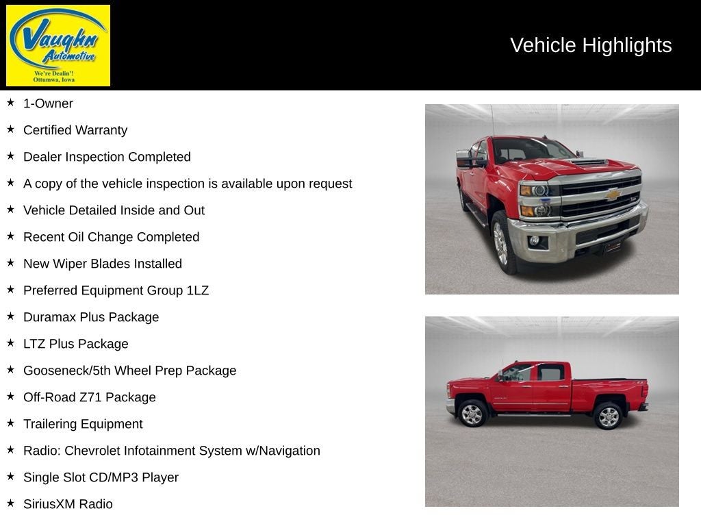 2019 Chevrolet Silverado 2500HD LTZ