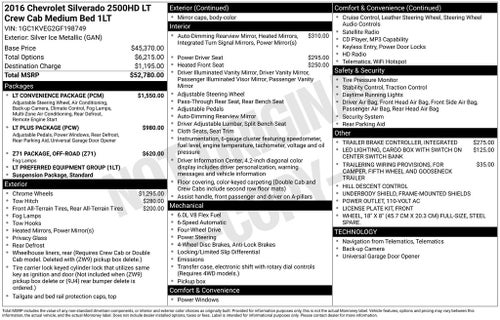 2016 Chevrolet Silverado 2500HD LT