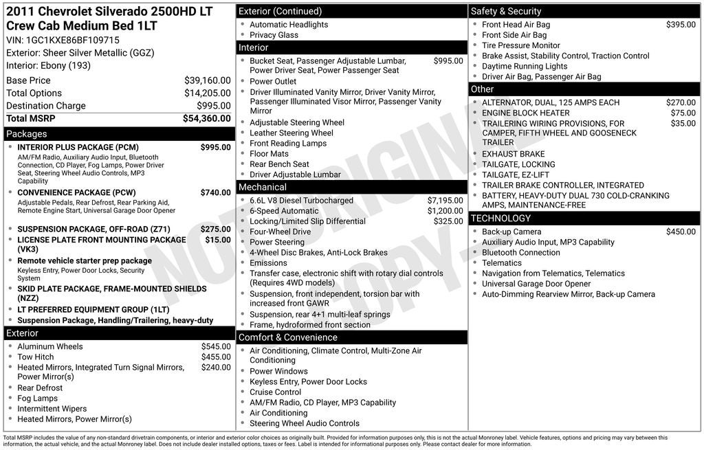2011 Chevrolet Silverado 2500HD LT