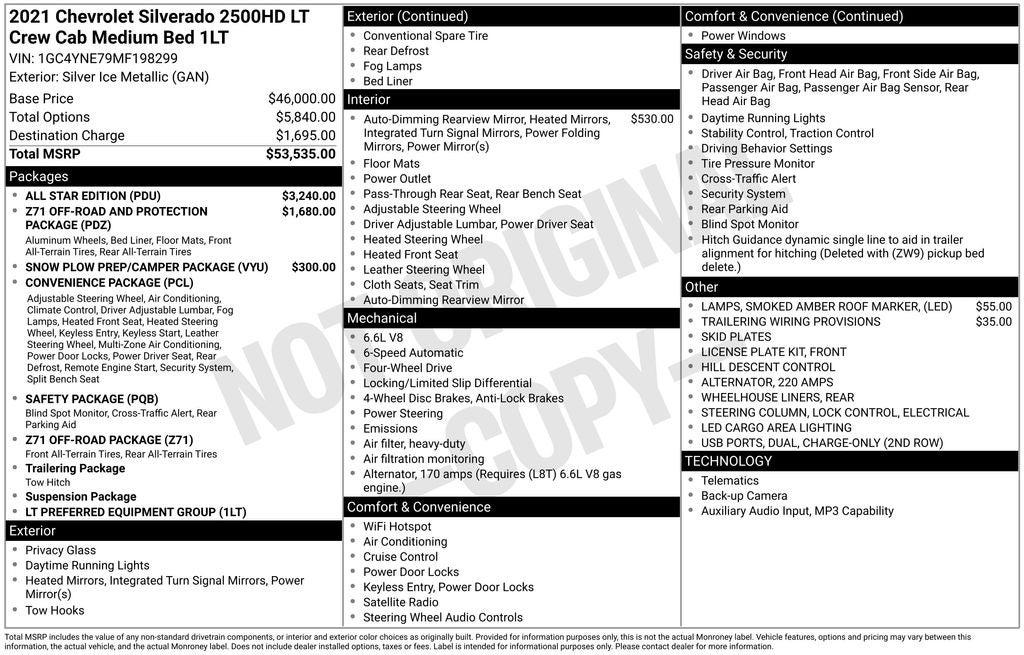 2021 Chevrolet Silverado 2500HD LT