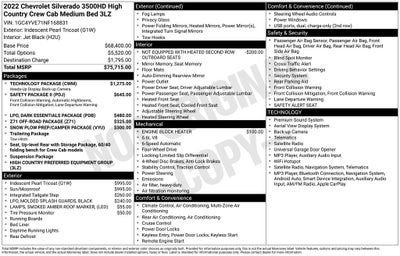 2022 Chevrolet Silverado 3500HD High Country