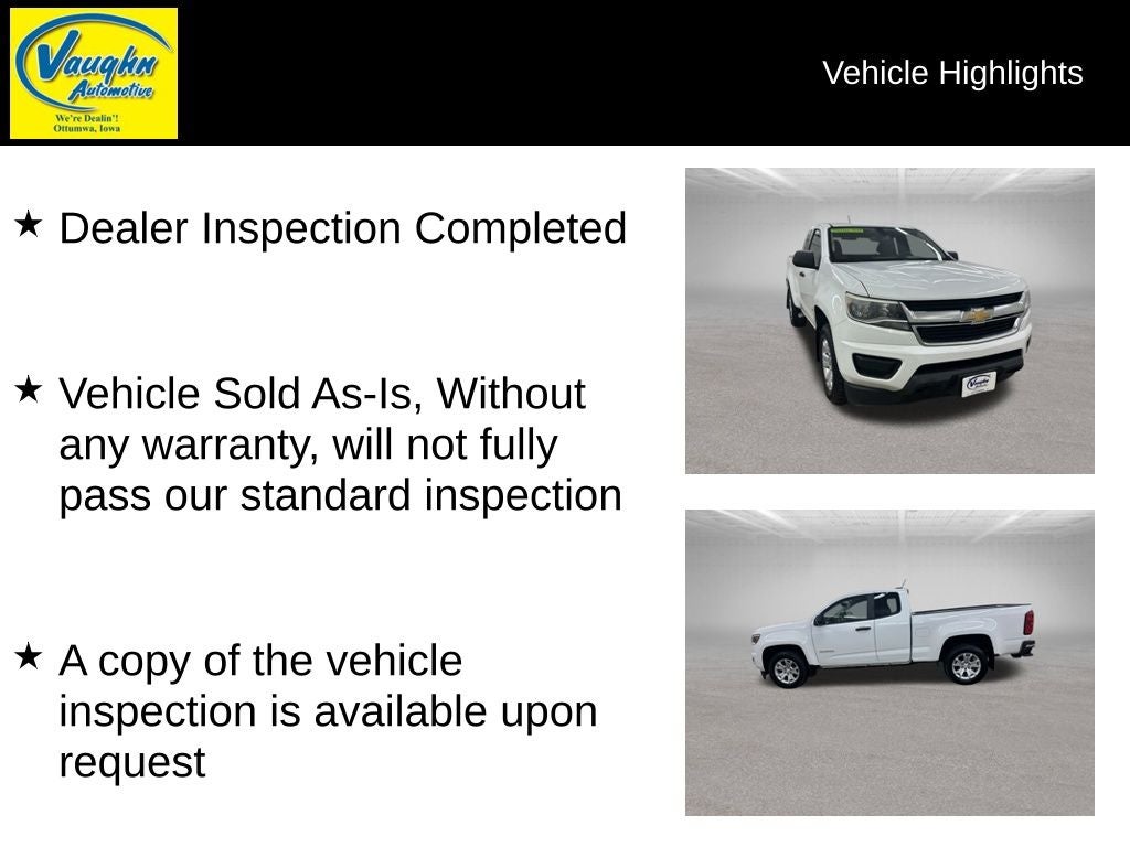 2017 Chevrolet Colorado Work Truck