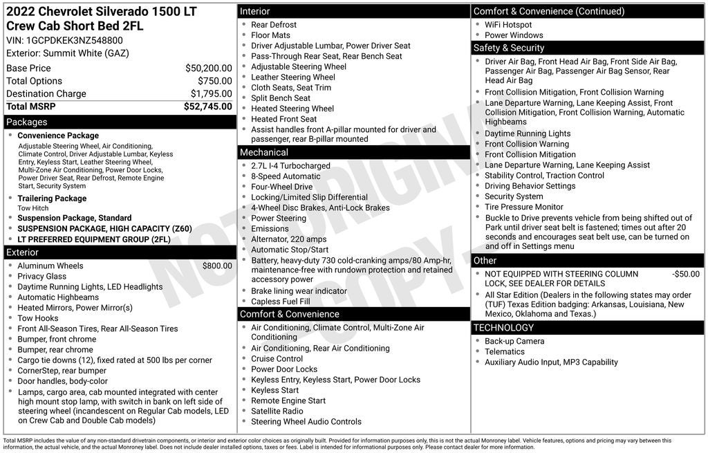 2022 Chevrolet Silverado 1500 LT