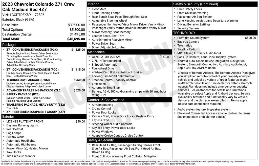 2023 Chevrolet Colorado Z71