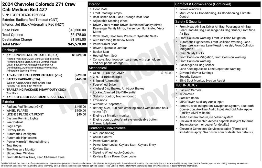 2024 Chevrolet Colorado Z71