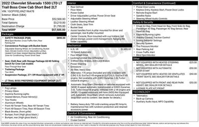 2022 Chevrolet Silverado 1500 LTD LT Trail Boss