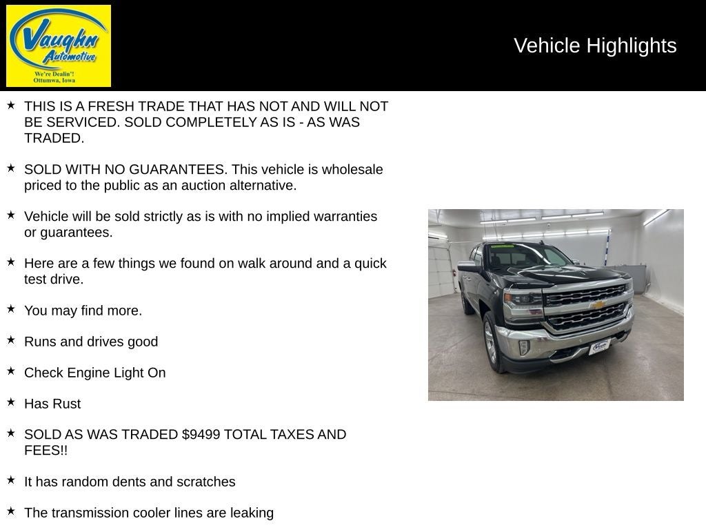 2016 Chevrolet Silverado 1500 LTZ 1LZ