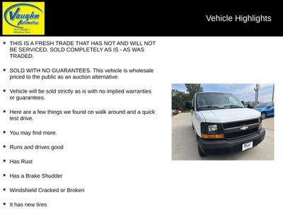 2011 Chevrolet Express 3500 Work Van Cargo