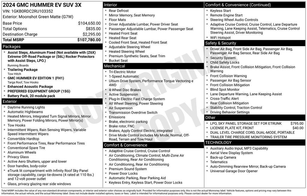 2024 GMC Hummer EV SUV 3X