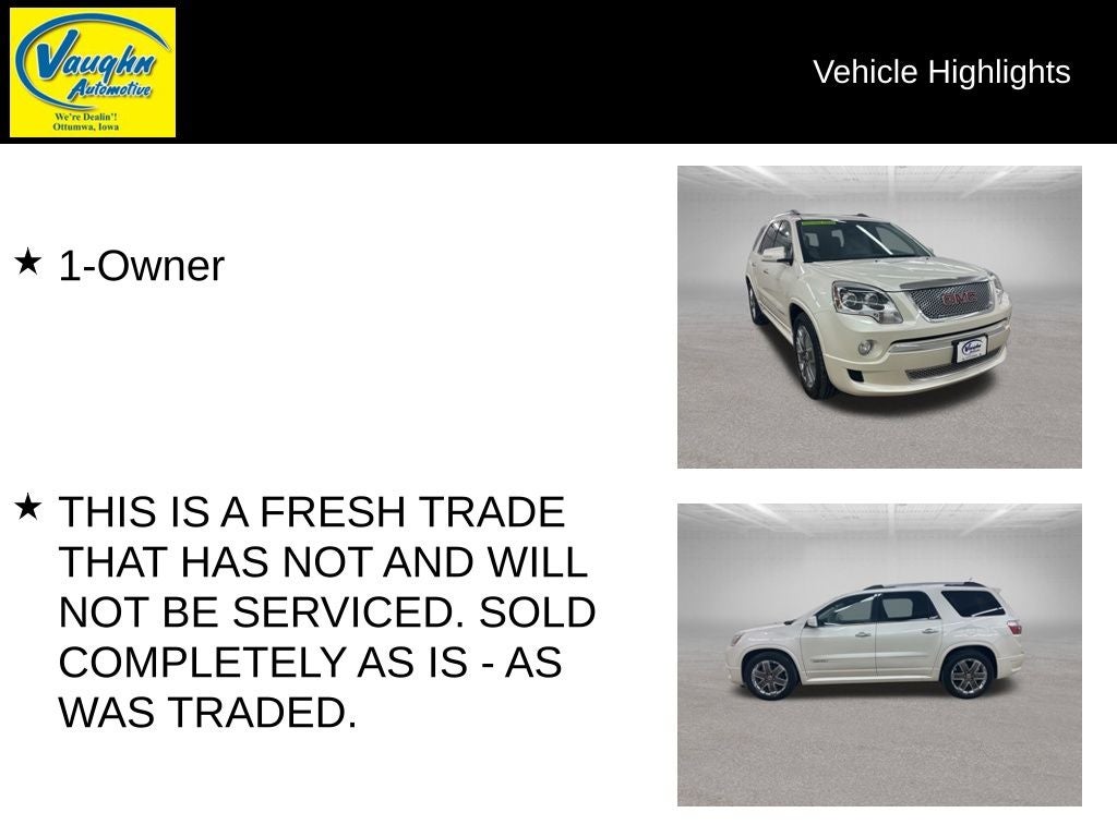 2012 GMC Acadia Denali