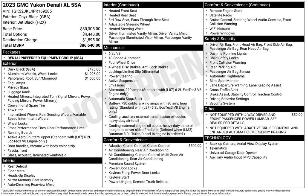 2023 GMC Yukon XL Denali