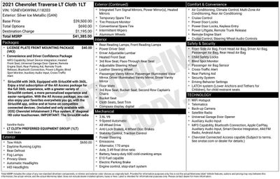 2021 Chevrolet Traverse LT 1LT