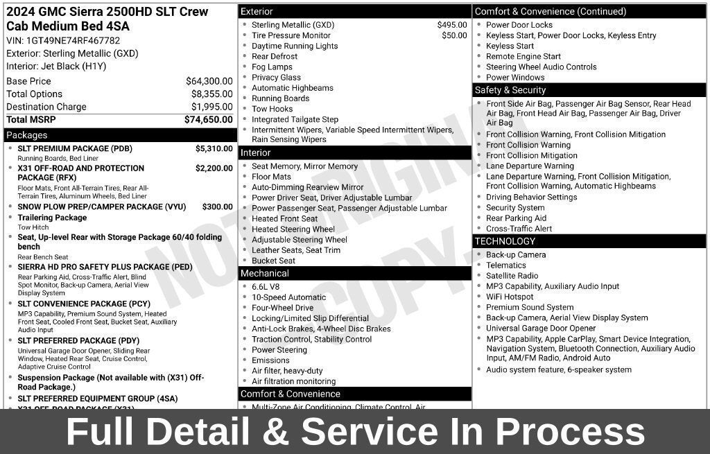 2024 GMC Sierra 2500HD SLT